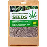 Los mejores  - Semillas de Cáñamo Enteras Crudas Orgánicas LOOV- 1 kg- no tratadas térmicamente- conserva los nutrientes- sabor a nuez…